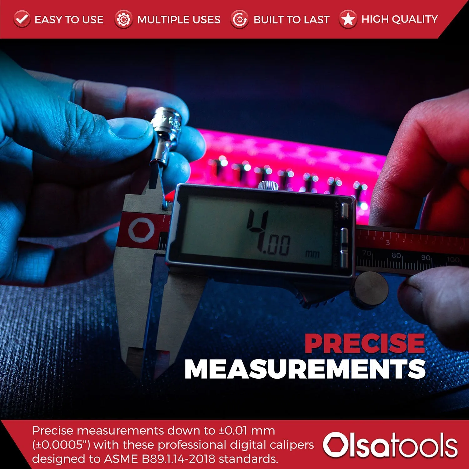 6-Inch Digital Measuring Caliper With Calibration Certificate