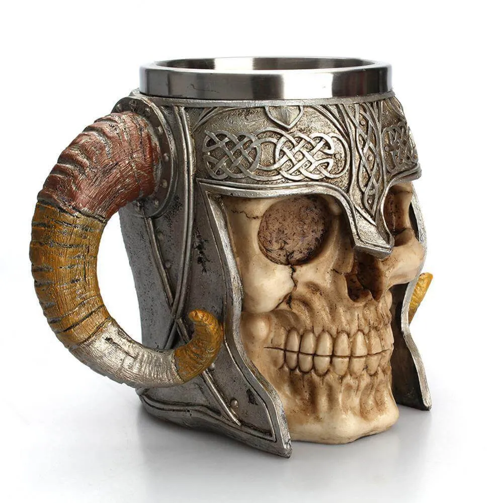 Ancient Skull Stainless Steel Mug