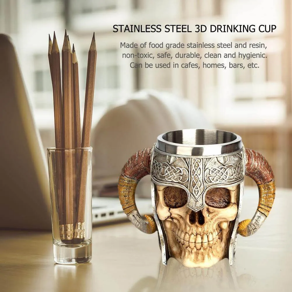 Ancient Skull Stainless Steel Mug