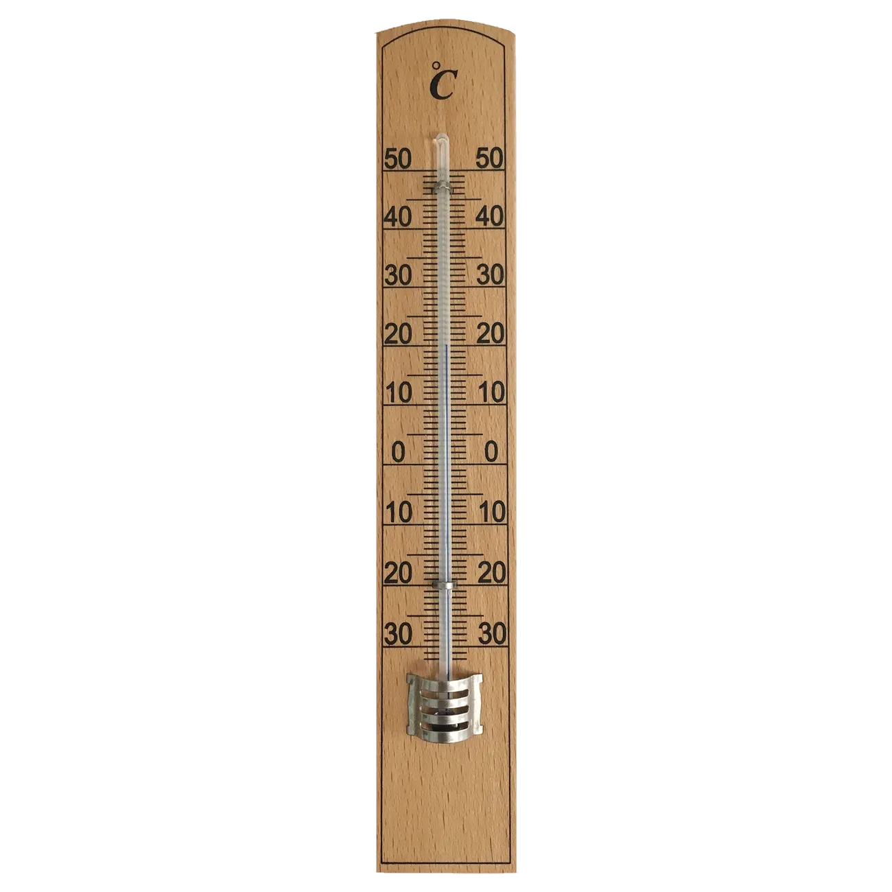 Aqua Systems 20cm Wooden Wall Thermometer