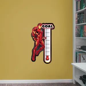 Avengers: Iron Man Goal Thermometer Dry Erase - Officially Licensed Marvel Removable Adhesive Decal