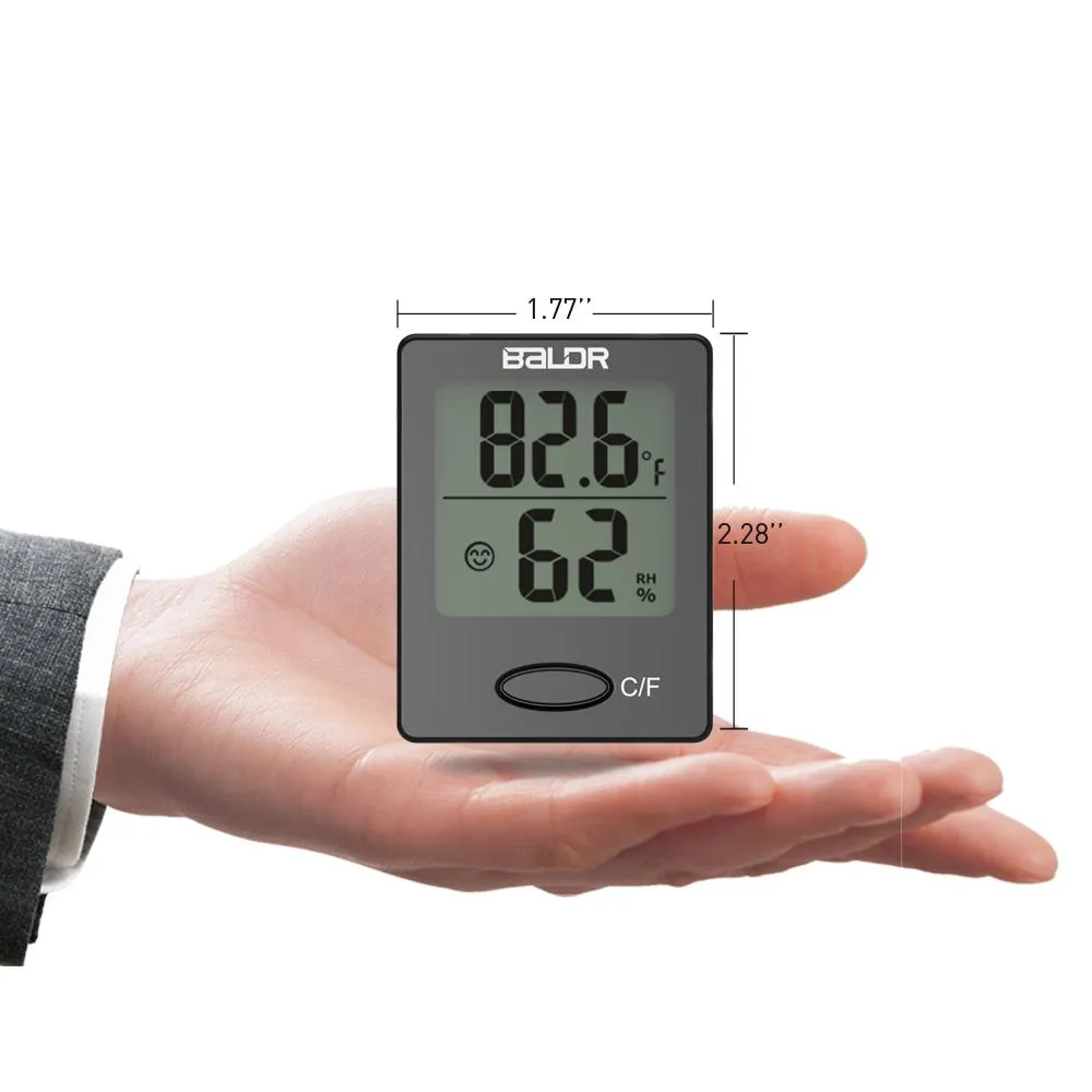 BALDR Mini Digital Indoor Thermometer & Hygrometer