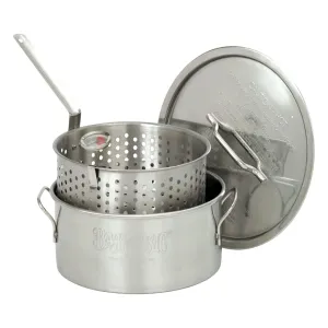 Bayou Classic 10 Quart Stainless Steel Fry Pot w/Perforated Basket(For Parts)