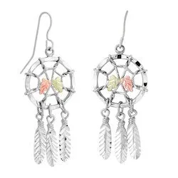 Black Hills Silver Dream Catcher Earrings