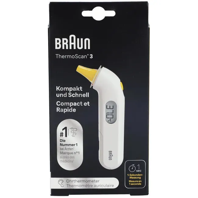 Braun Ear Thermometer Thermoscan 3