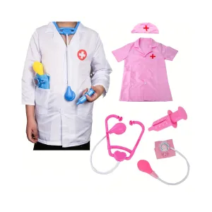 Children's Family Doctor Toy Set,The Role Of A Stethoscope Nurse,Injecting Boys And Girls,Simulated Blood Pressure Monitor, As Halloween Gifts