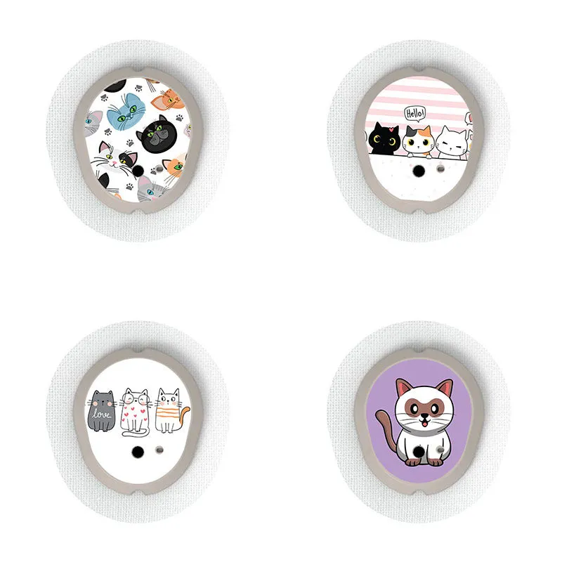 Dexcom G7 transmitter sticker combo pack: Cute cats