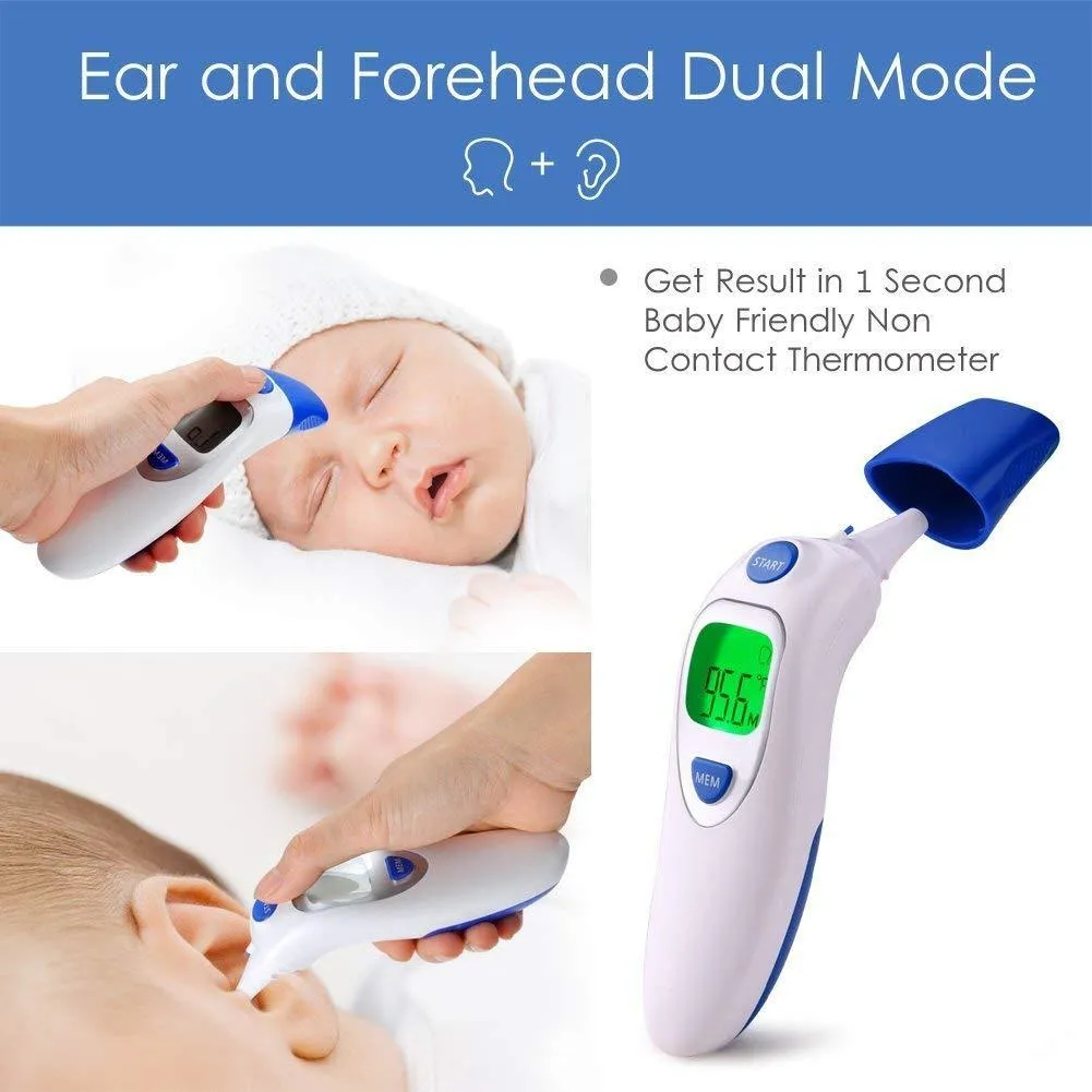 Digital Ear and Forehead Thermometer for Kids with Infrared Technology