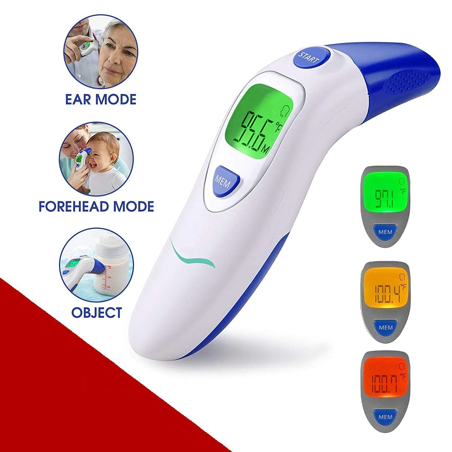 Digital Ear and Forehead Thermometer for Kids with Infrared Technology