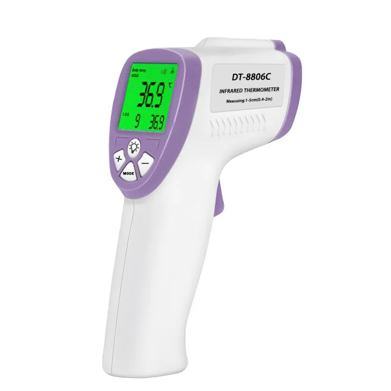 Digital Infrared Forehead Thermometer LCD Display