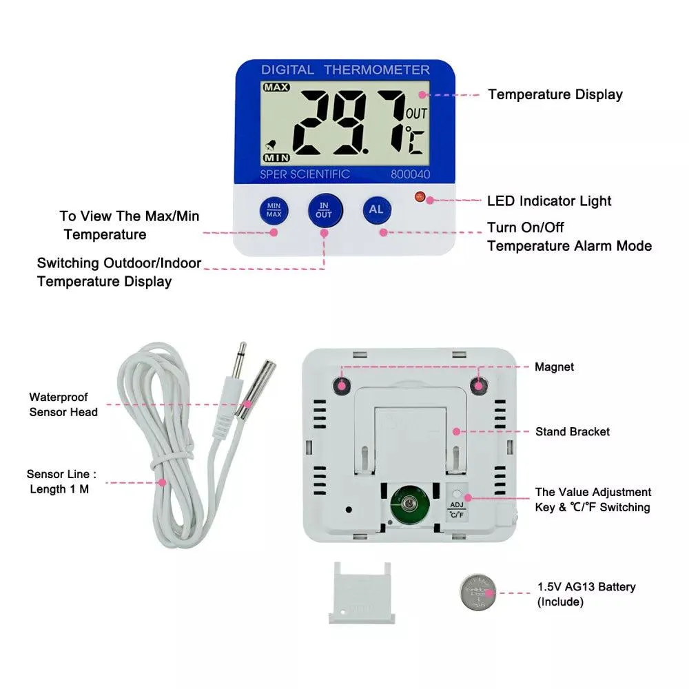 Digital Temperature Monitor with Remote Sensor and Frost Point Alarm