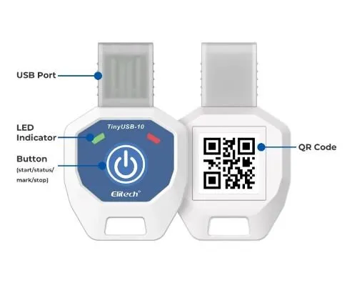 Elitech TinyUSB Single-Use Temperature Recorder Data Logger