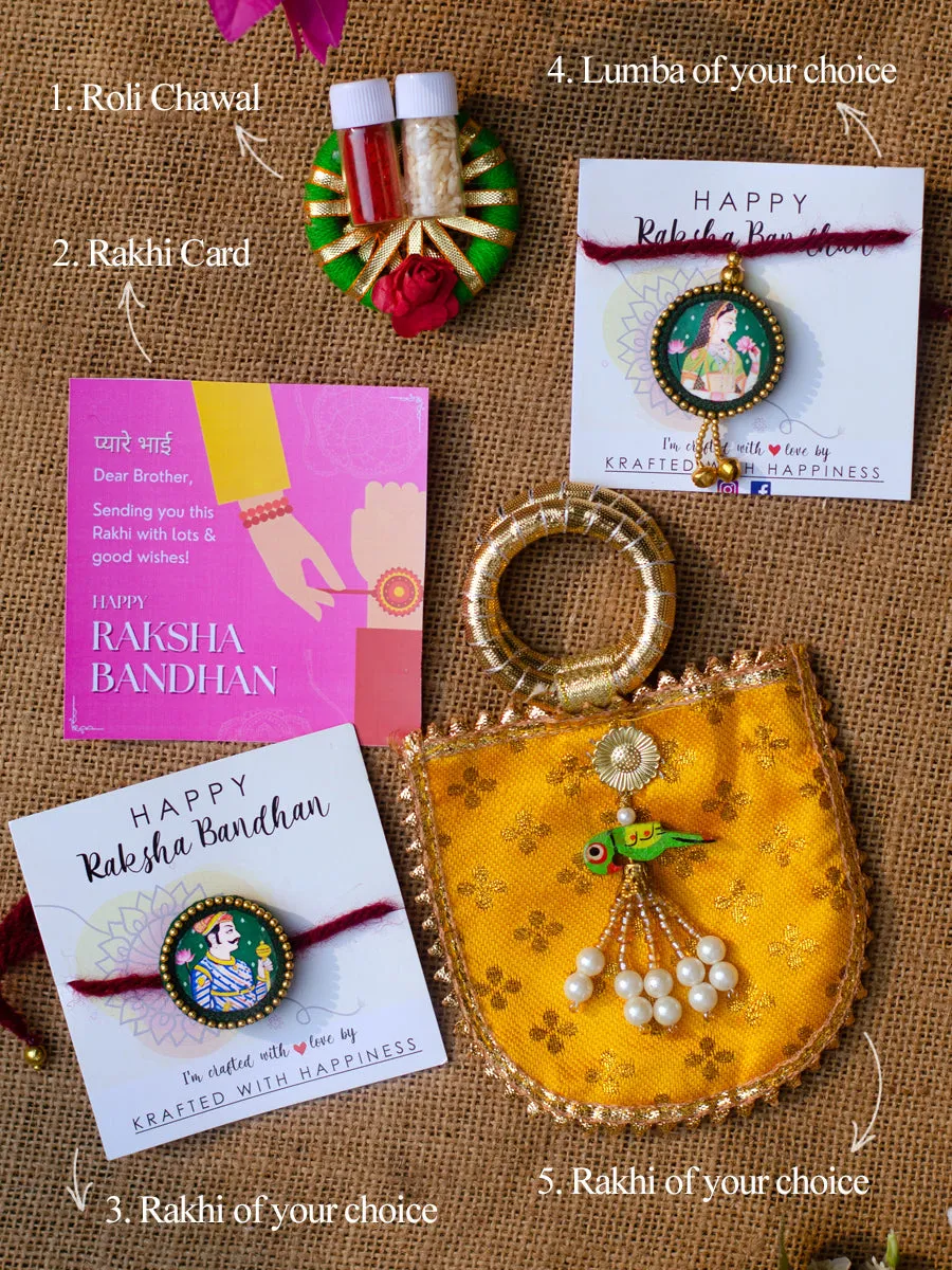 Festive Rakhi Combo set (Rakhi   Lumba)