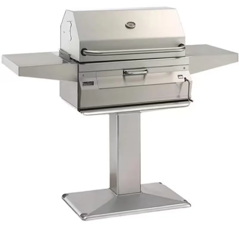 Fire Magic: Legacy 24-Inch Smoker Charcoal Grill w/ Pedastal