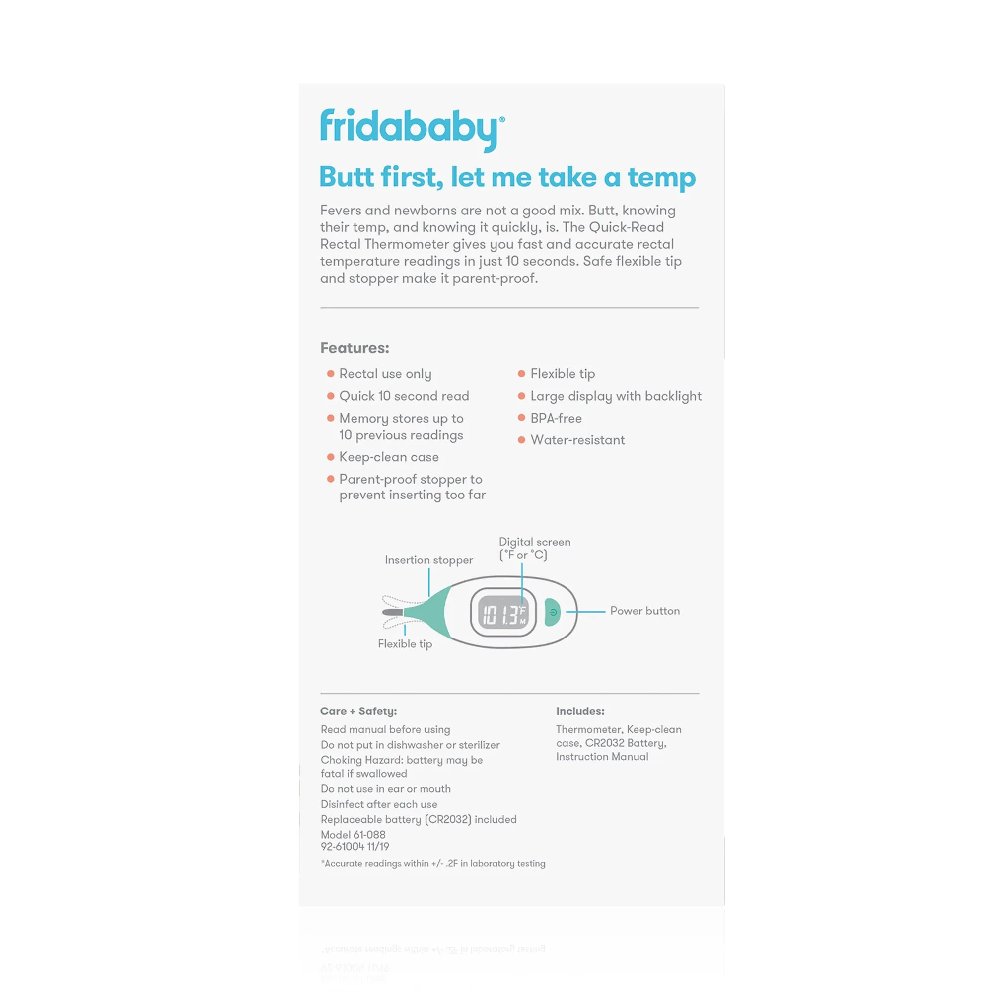 Frida Baby - Quick Read Rectal Thermometer