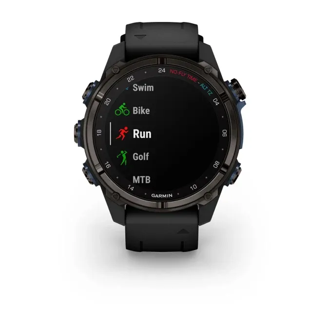 Garmin Descent™ Mk3i – 43 mm Carbon Grey DLC Titanium with Black Silicone Band