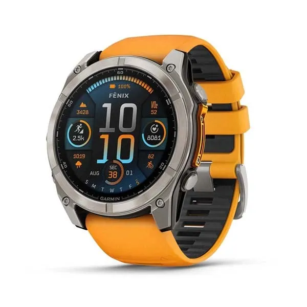 Advanced Garmin Fenix 8 Multi-Sport GPS Watch with Enhanced Features - English Version