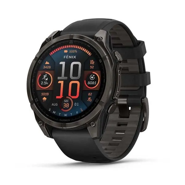 Advanced Garmin Fenix 8 Multi-Sport GPS Watch with Enhanced Features - English Version