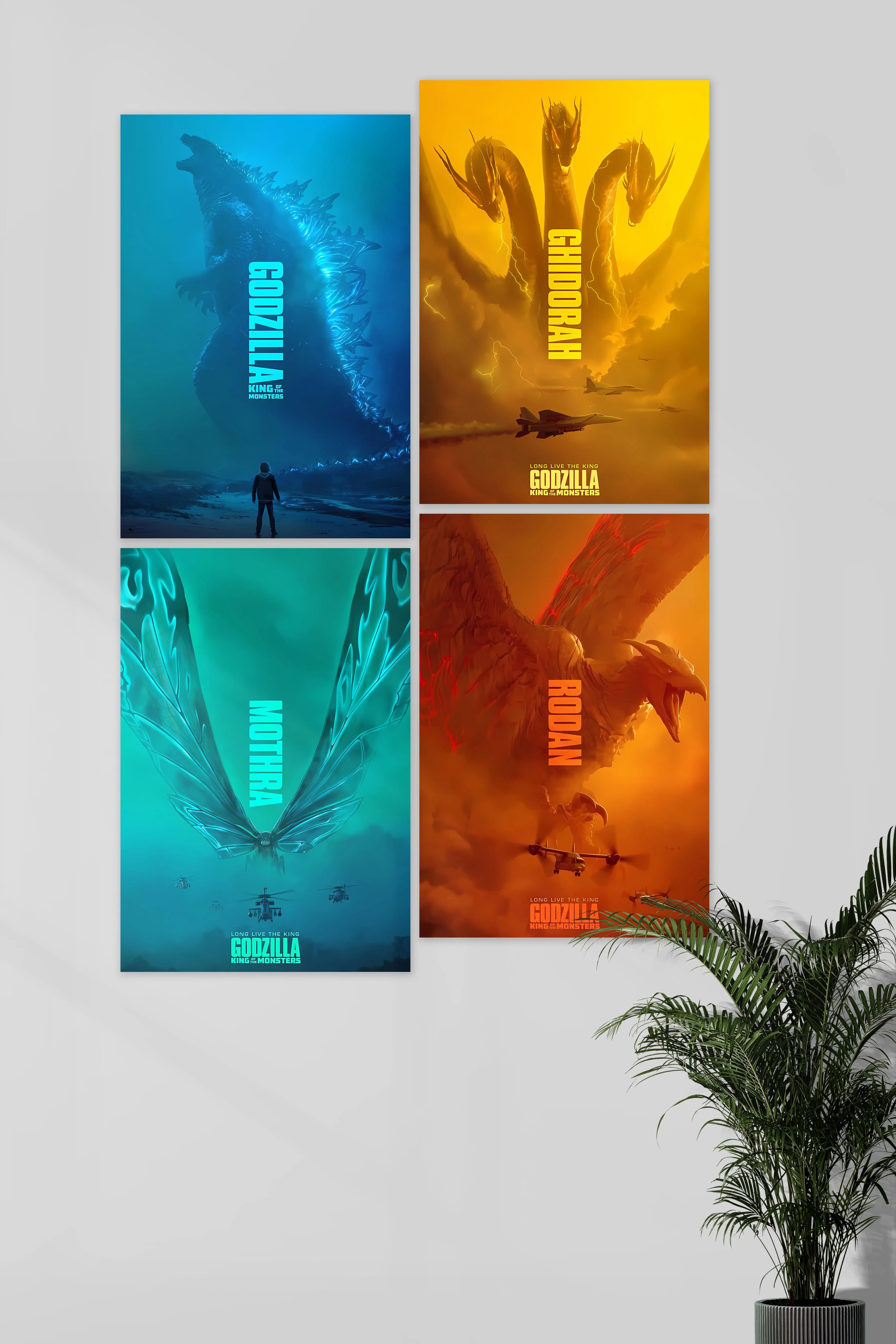 Godzilla King of the Monster Set | Godzilla | Movie PosterPack Of 4