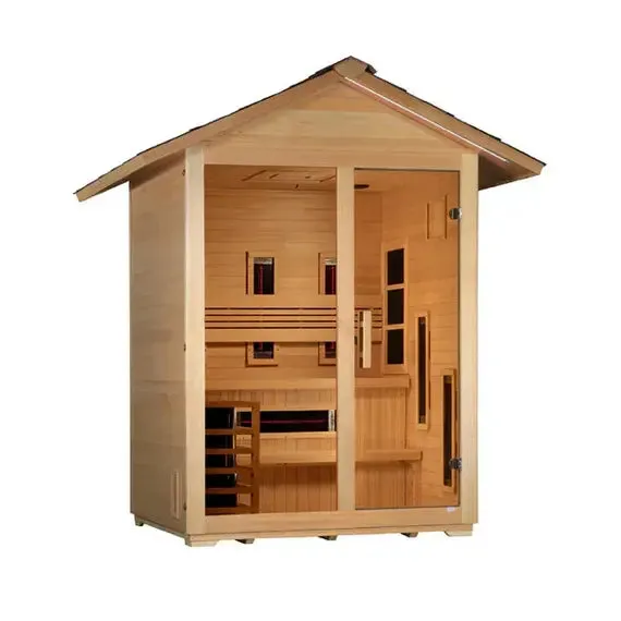 Golden Designs "Carinthia" 3-Person Hybrid Outdoor Sauna