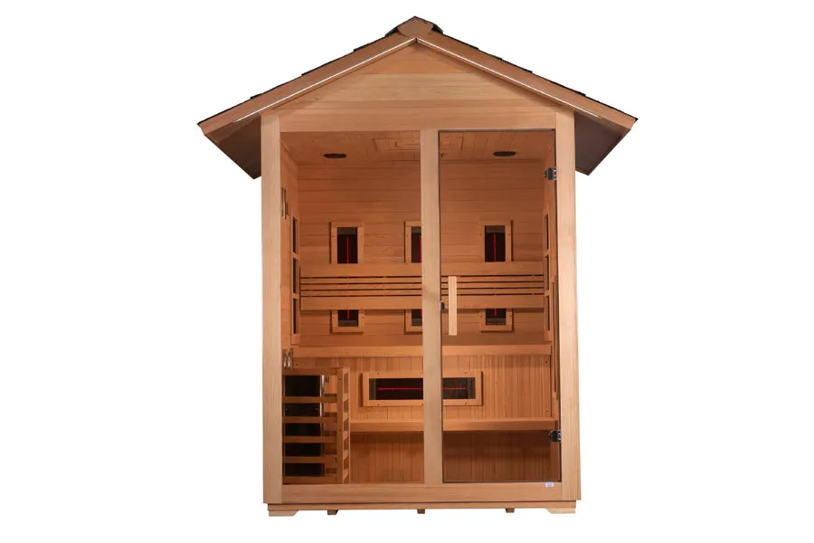 Golden Designs "Carinthia" 3-Person Hybrid Outdoor Sauna