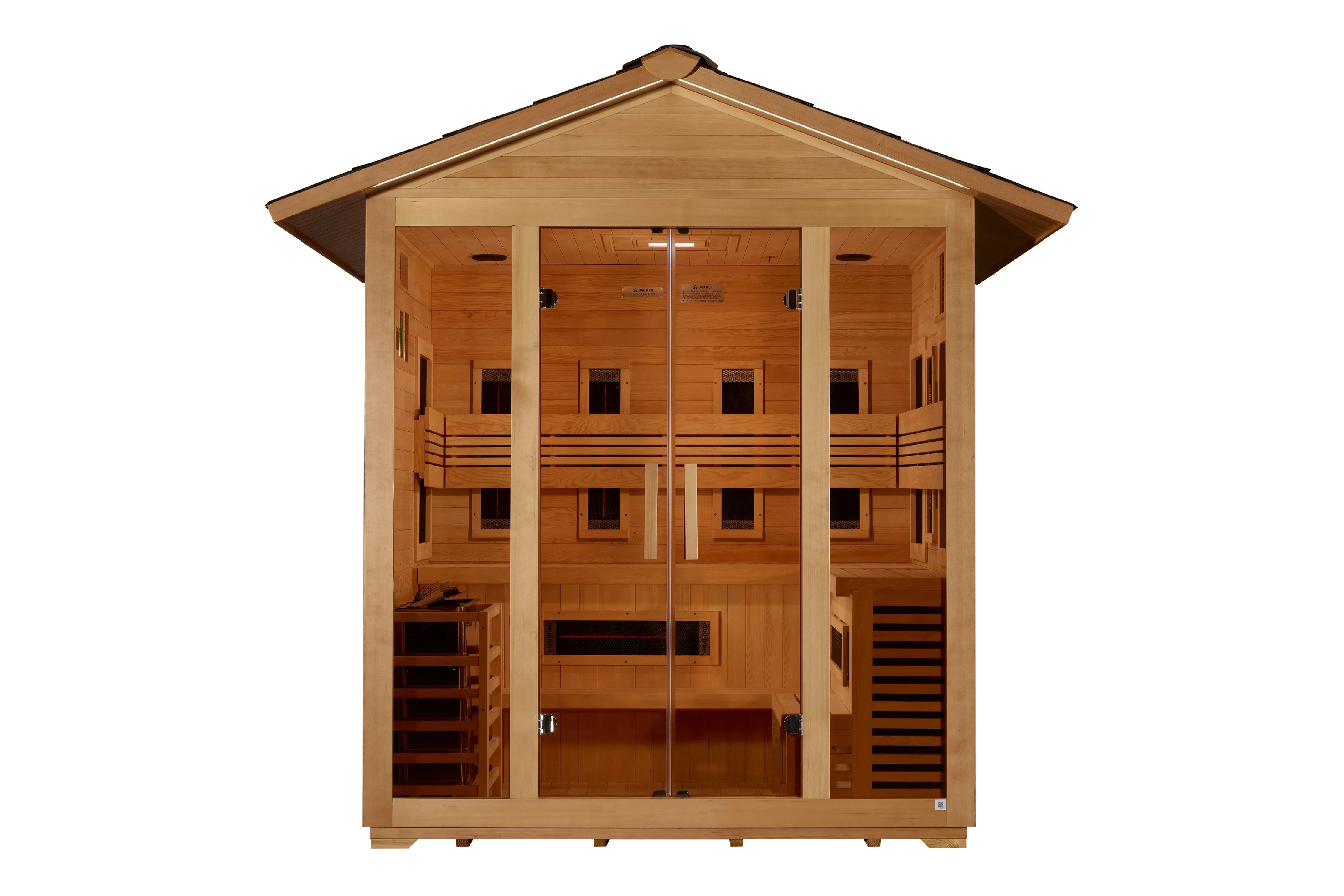 Golden Designs "Gargellen" 5-Person Full Spectrum Hybrid Outdoor Sauna