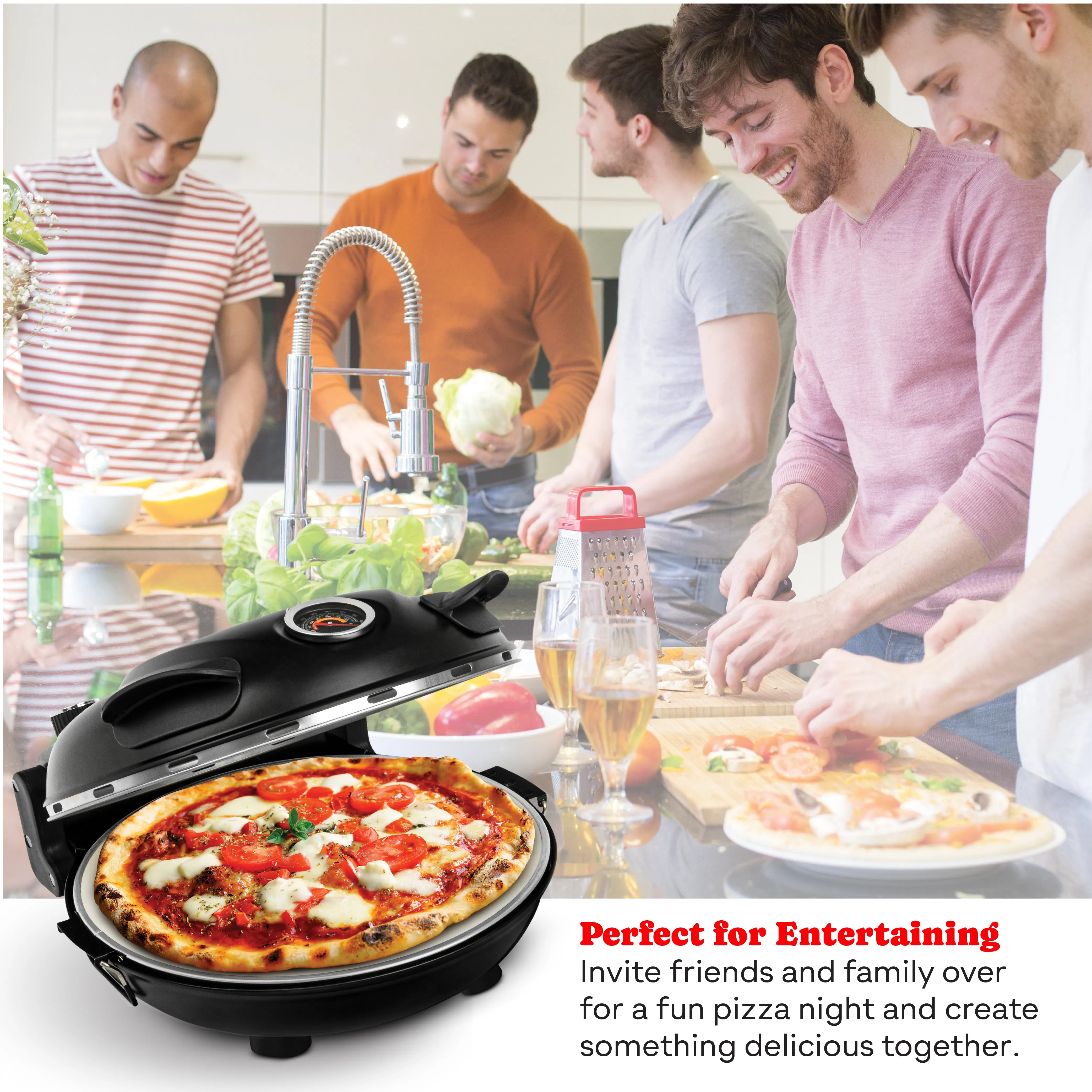 Granitestone Piezano Indoor/Outdoor Pizza Oven with Starter Kit