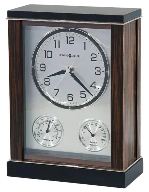 Howard Miller Aston Weather Station Mantel Clock - Temperature - Humidity