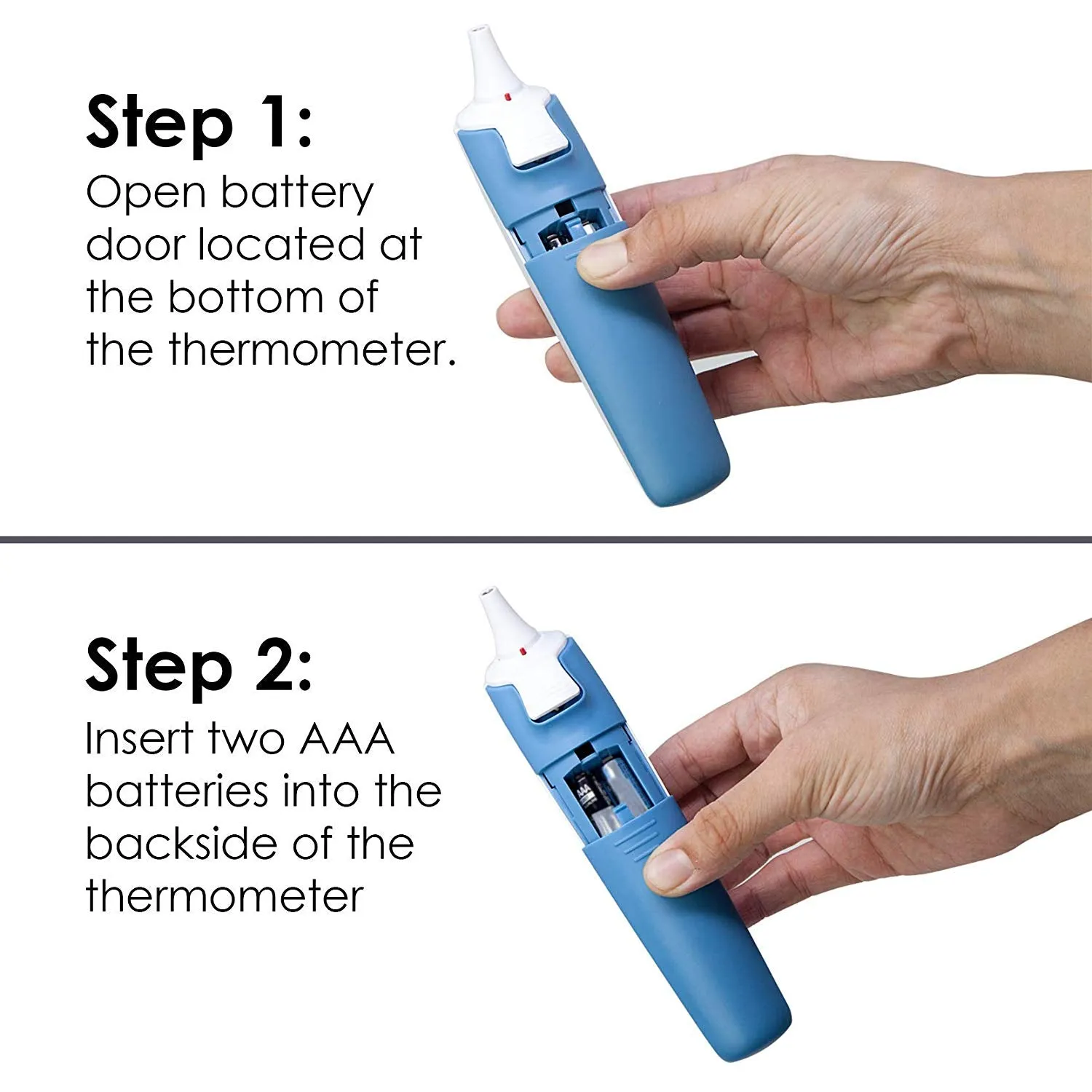 Infrared Digital LCD Ear Thermometer, 10 Memory Storage, Fast Response, White