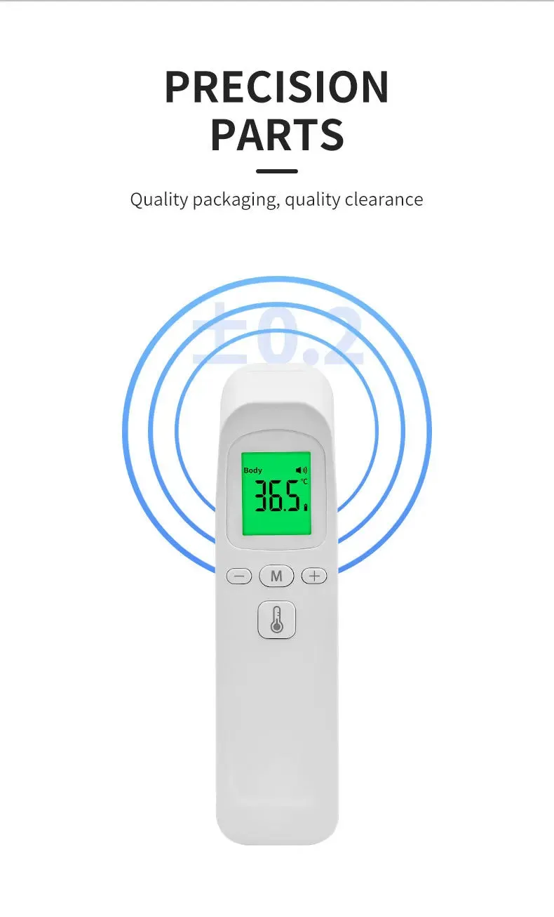 Infrared Fever Thermometer - Non-Contact Digital for Baby & Adult Use