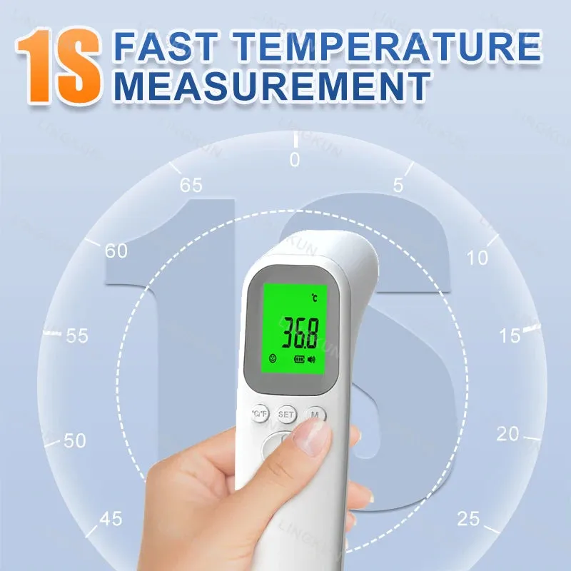 Infrared Fever Thermometer - Non-Contact Digital for Baby & Adult Use