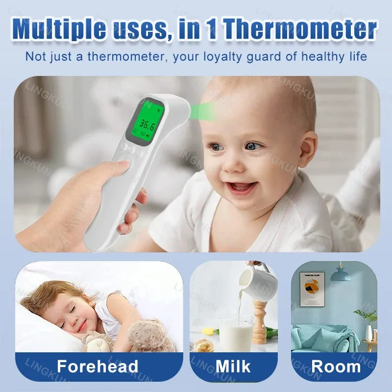 Infrared Fever Thermometer - Non-Contact Digital for Baby & Adult Use