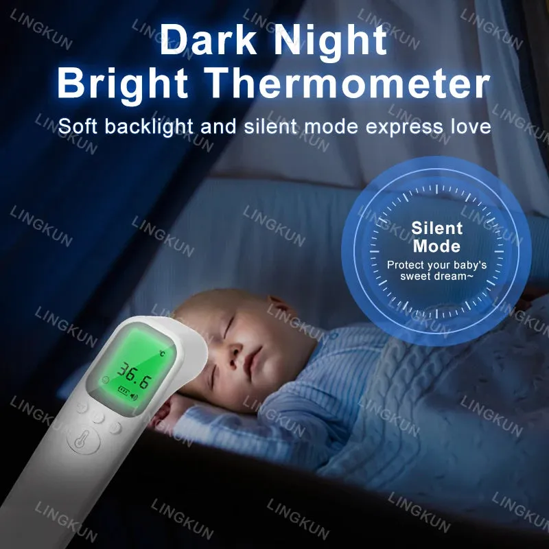 Infrared Fever Thermometer - Non-Contact Digital for Baby & Adult Use