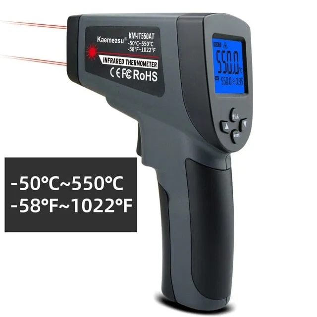 Kaemeasu Digital Infrared Thermometer -50~1600 Measuring Range,Non-Contact, Safety,Cooking,Industrial Electronic Thermometer Gun