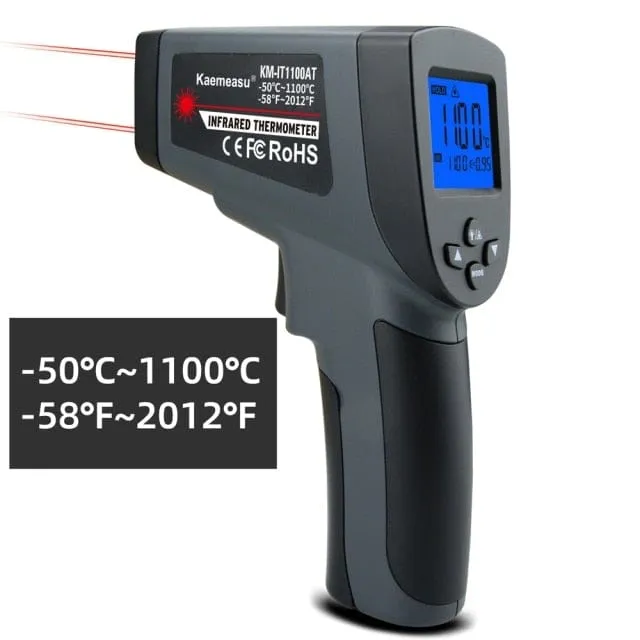 Kaemeasu Digital Infrared Thermometer -50~1600 Measuring Range,Non-Contact, Safety,Cooking,Industrial Electronic Thermometer Gun