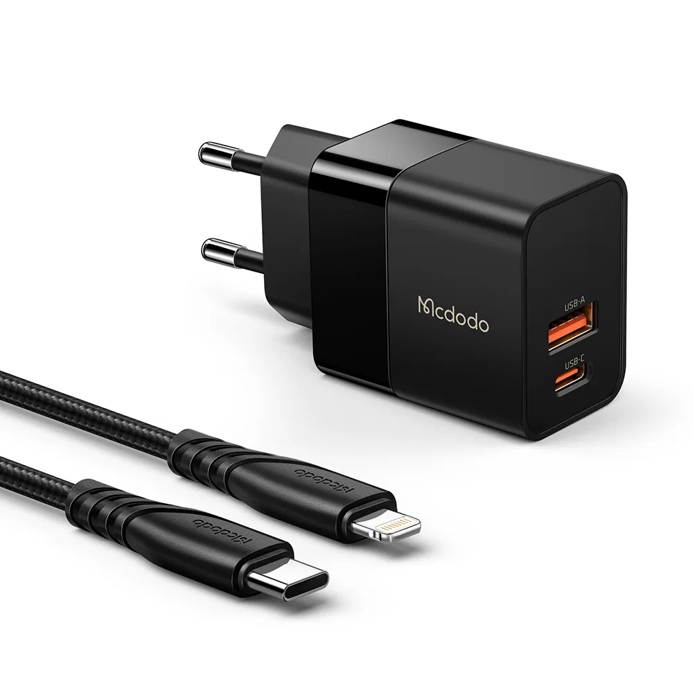 Mcdodo Hydrogen Series 20W Charger Cable Set (US/EU/UK)