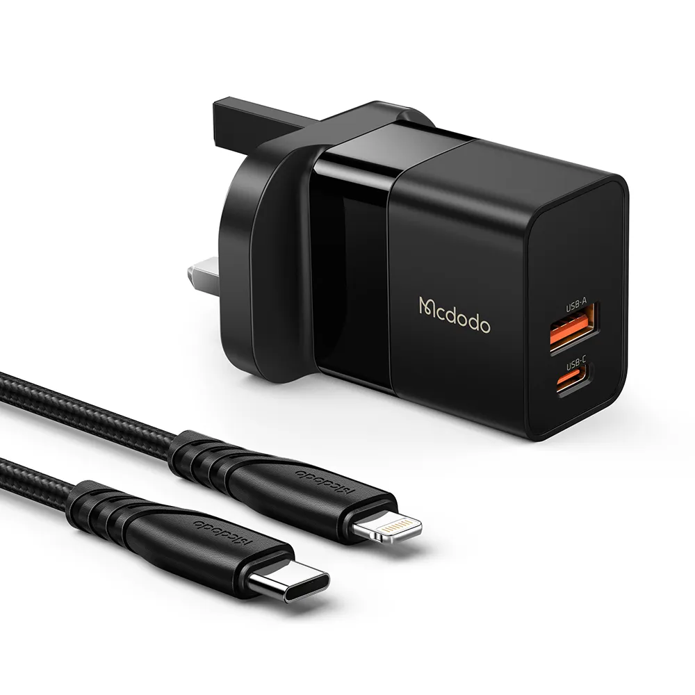 Mcdodo Hydrogen Series 20W Charger Cable Set (US/EU/UK)