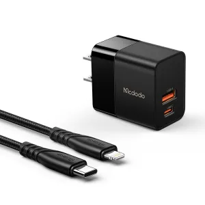 Mcdodo Hydrogen Series 20W Charger Cable Set (US/EU/UK)