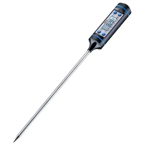 Habor Digital Meat Thermometer with Instant Read and 5.9-Inch Probe for Cooking, Grill, BBQ - LCD Screen, Hold Function - Ideal for Kitchen, Food, Meat, Candy, Milk, Water