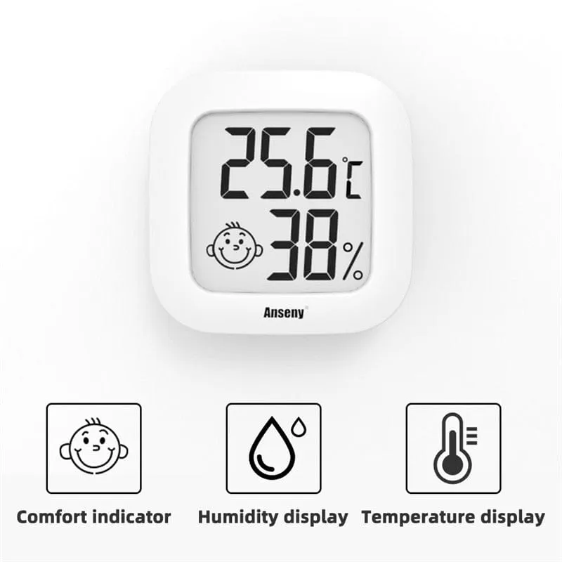 Mini Indoor Thermometer LCD Digital Temperature Room Hygrometer Gauge Sensor Humidity Meter Indoor Thermometer Temperature