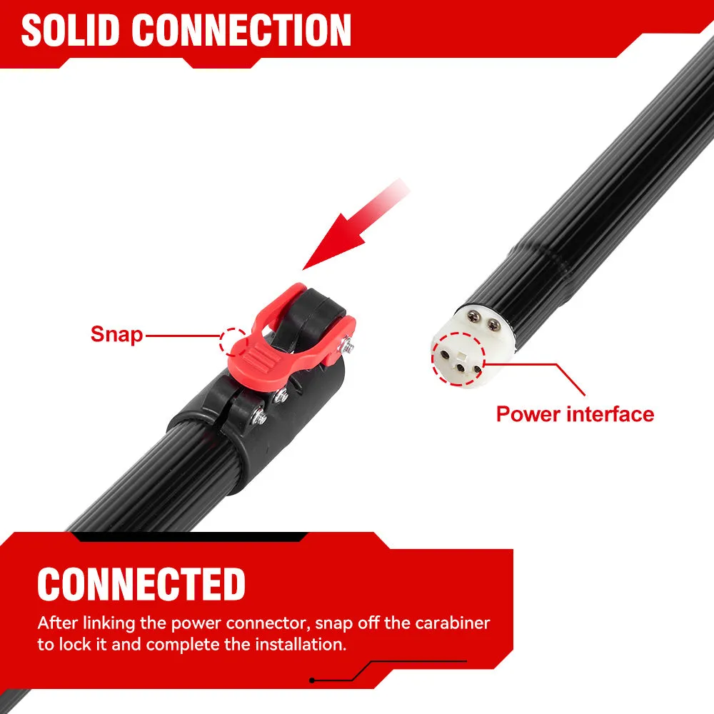 ONEVAN 6" Chainsaw & 25mm Pruner with 2m Telescoping Pole Brushless Cordless Combo Kit