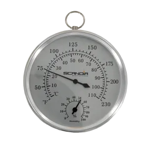 Scandia Sauna & Steam Thermometer/Hygrometer 5"