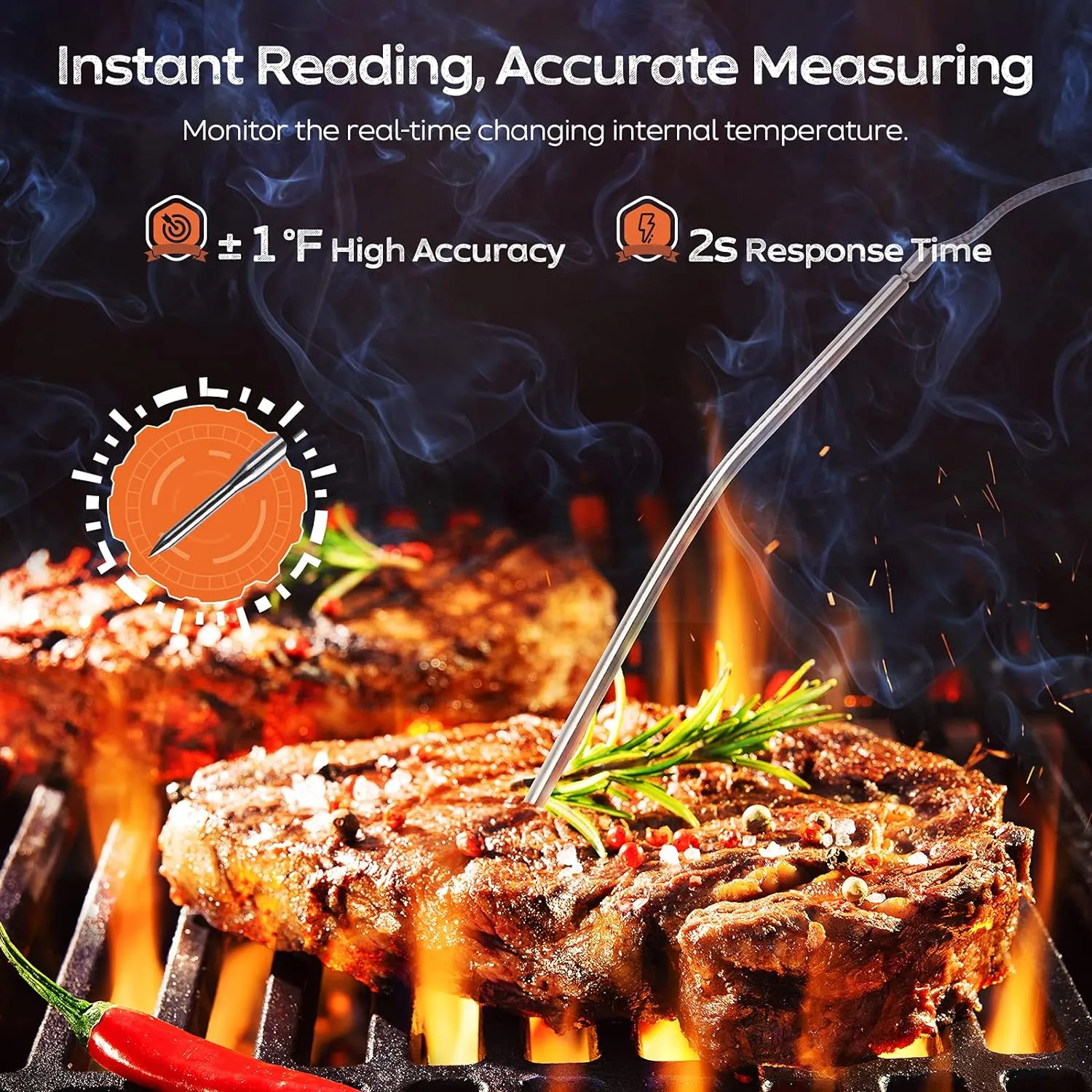 Touchscreen Meat Thermometer