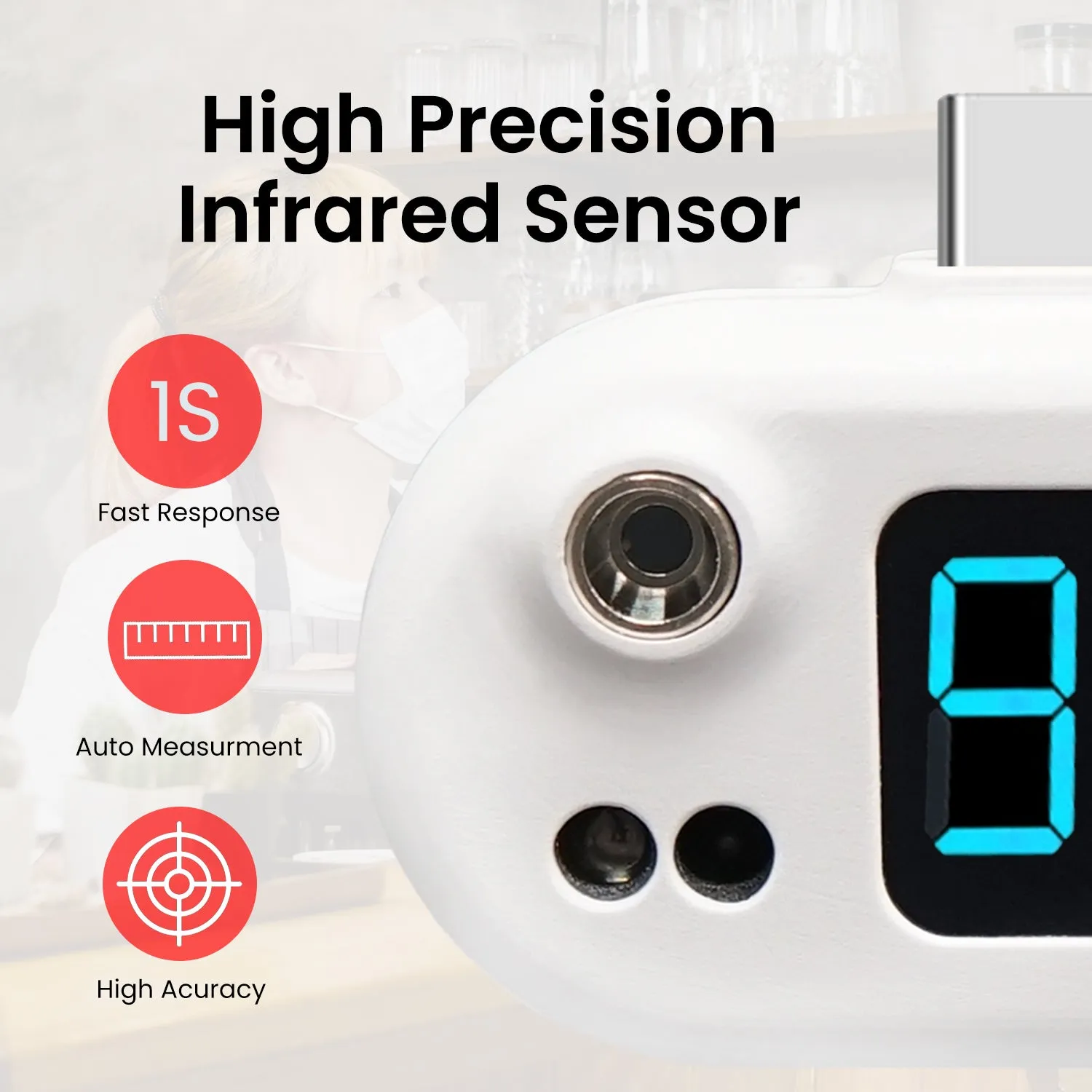 USB Mini Infrared Portable Mobile Non-Contact Thermometer