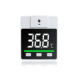 Wall Mounted IR Thermometer with Large Color LED Display and Talkback