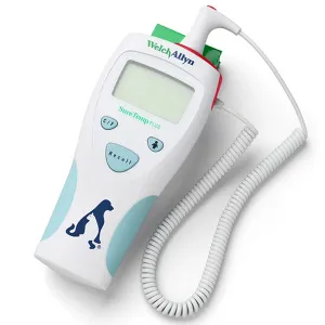 Welch Allyn Veterinary Suretemp Plus 690 Thermometer with Recal Probe and 4 foot Cord