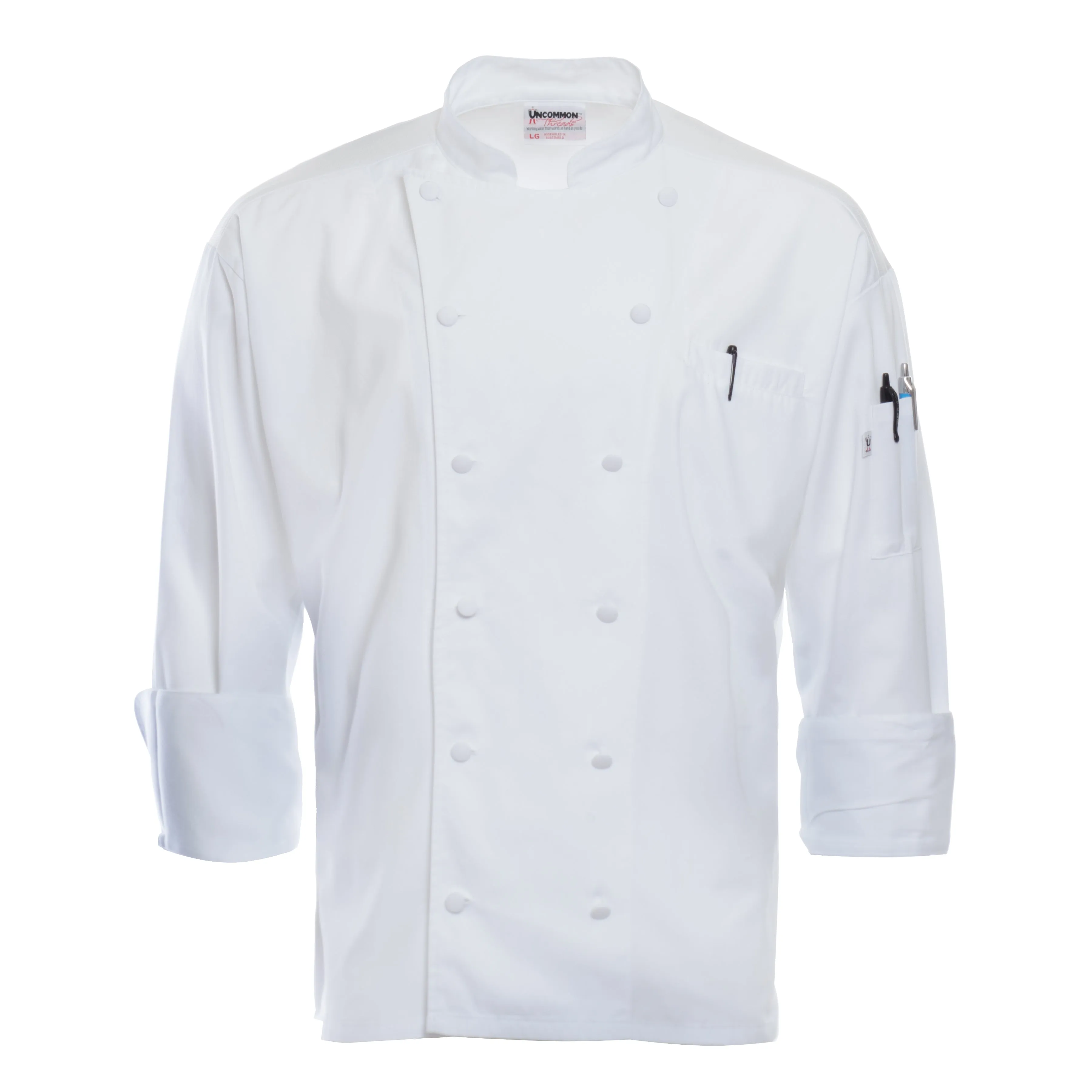 White Mesh-Back Chef Coat 7655