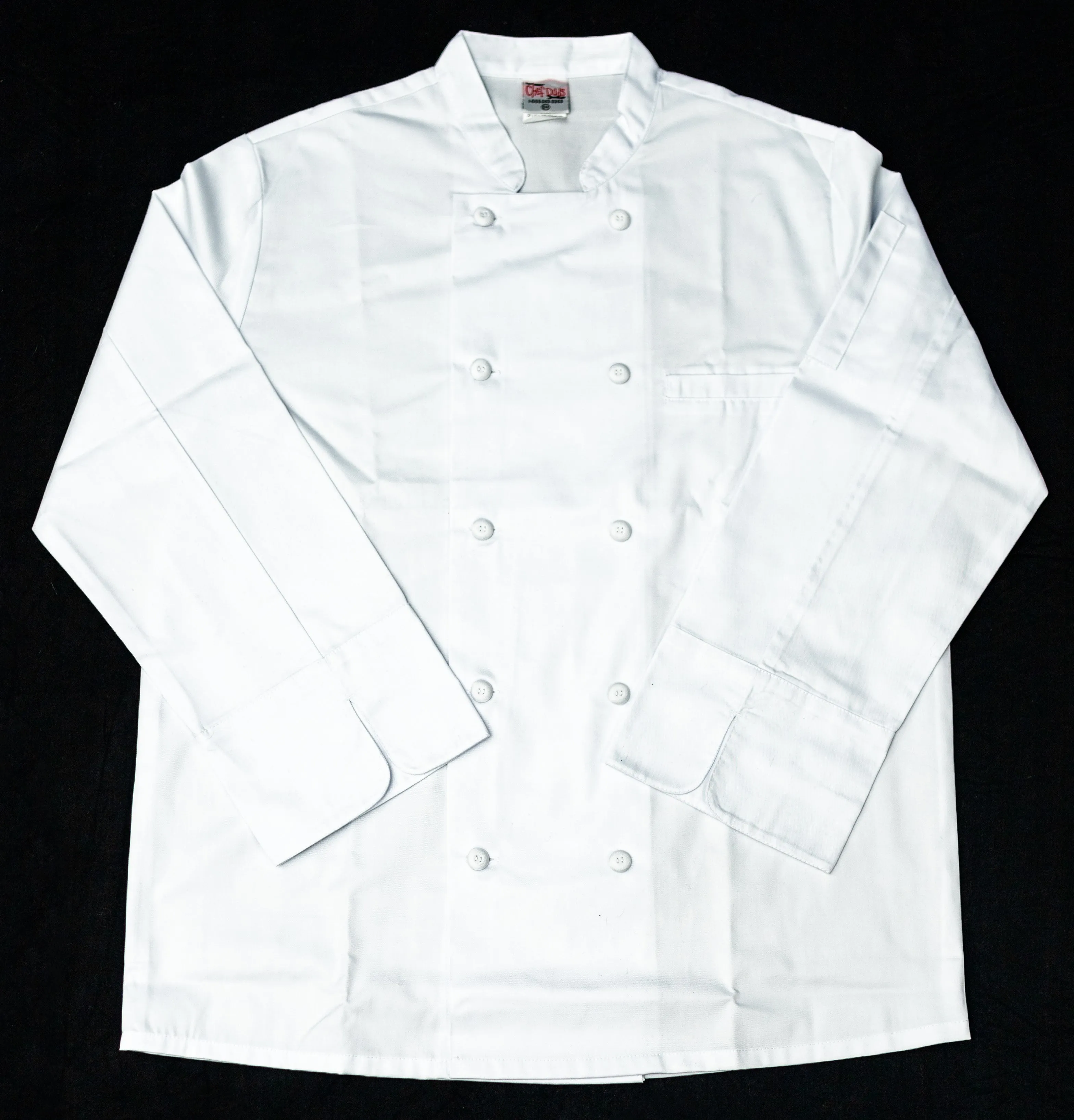 White Mesh-Back Chef Coat 7655