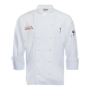 White Mesh-Back Chef Coat