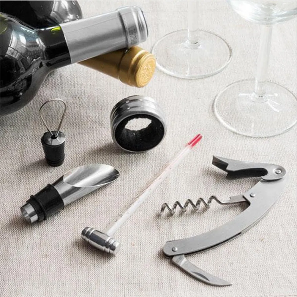 Wine Bottle Opener Gift Set - 6 Pieces